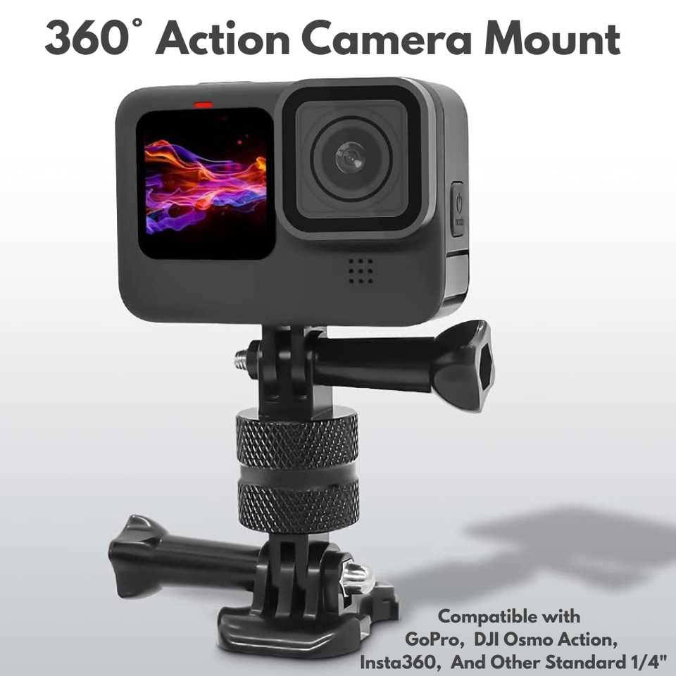CNC metal bracket for DJI and Insta360 action cameras