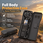 Hard Shell Storage Case for DJI Osmo Pocket 4 Pro with filter slots