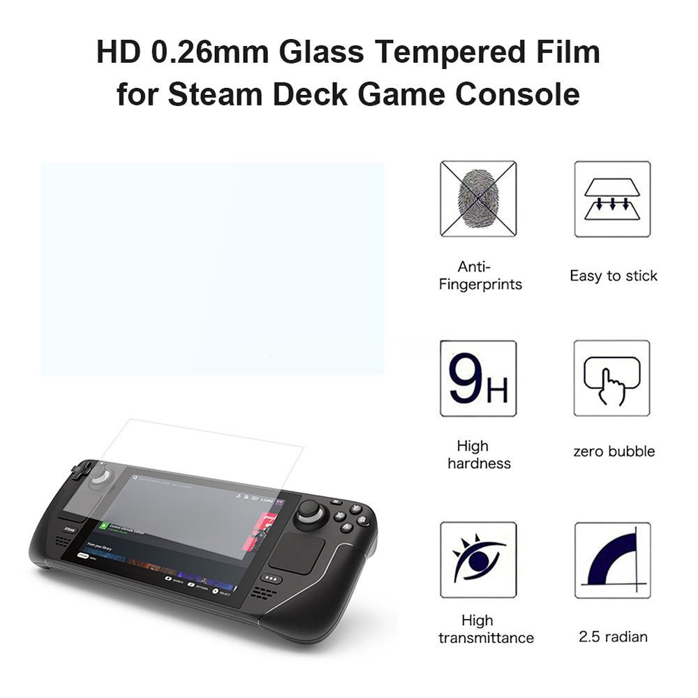 Steam Deck screen protector tempered glass guard