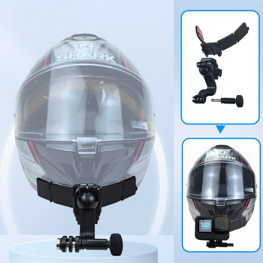 Durable chin strap camera mount compatible with DJI Osmo Action