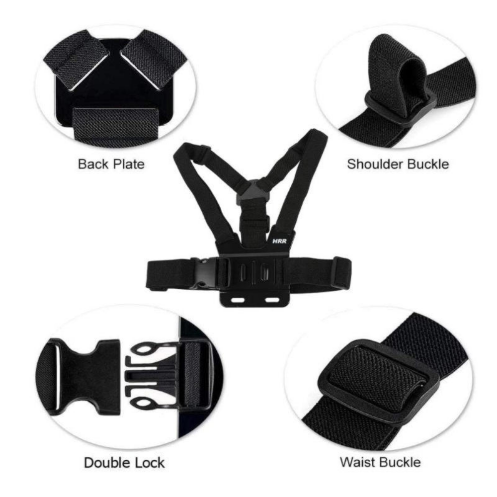 Head Strap Mount adjustable action camera harness