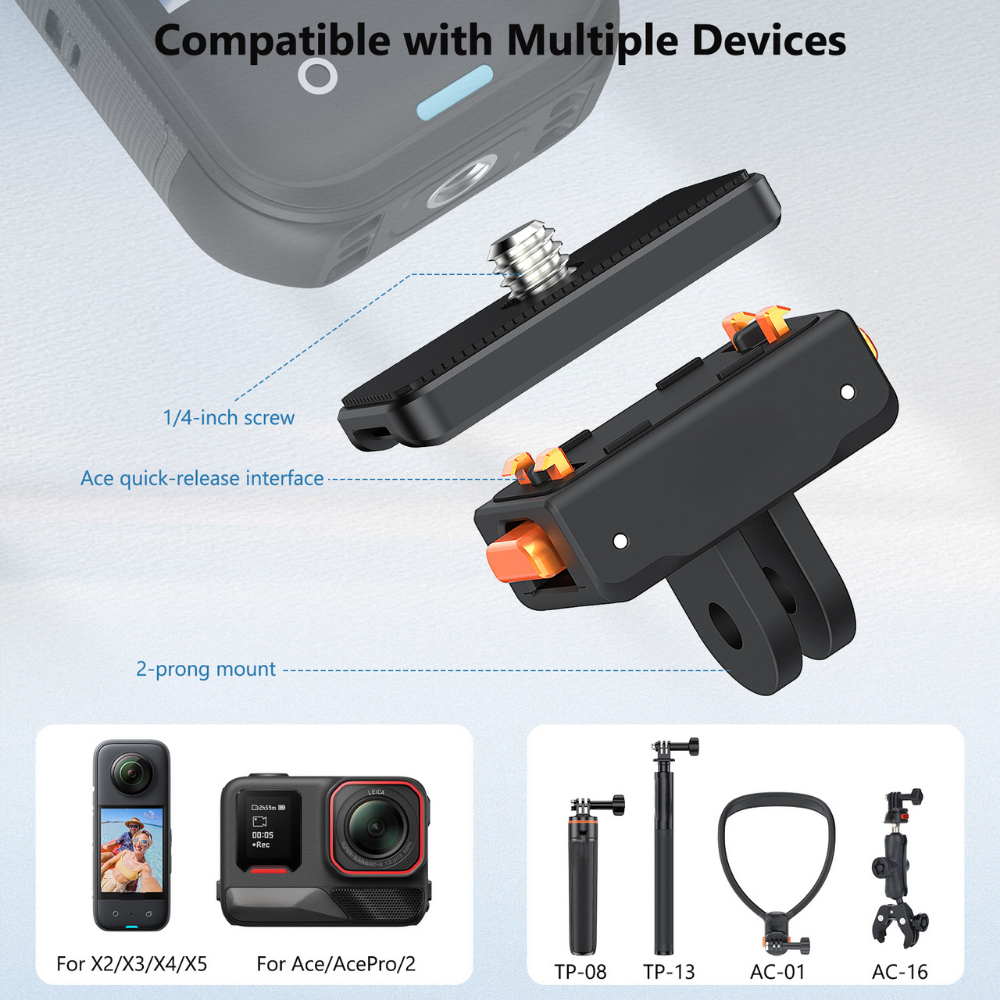 Magnetic quick release camera mount adapter