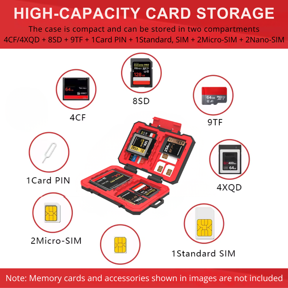 sd tf cf card holder box
