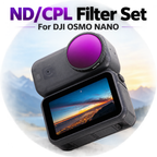 ND Filter Set for DJI Osmo Nano screw-on multicoated optical glass