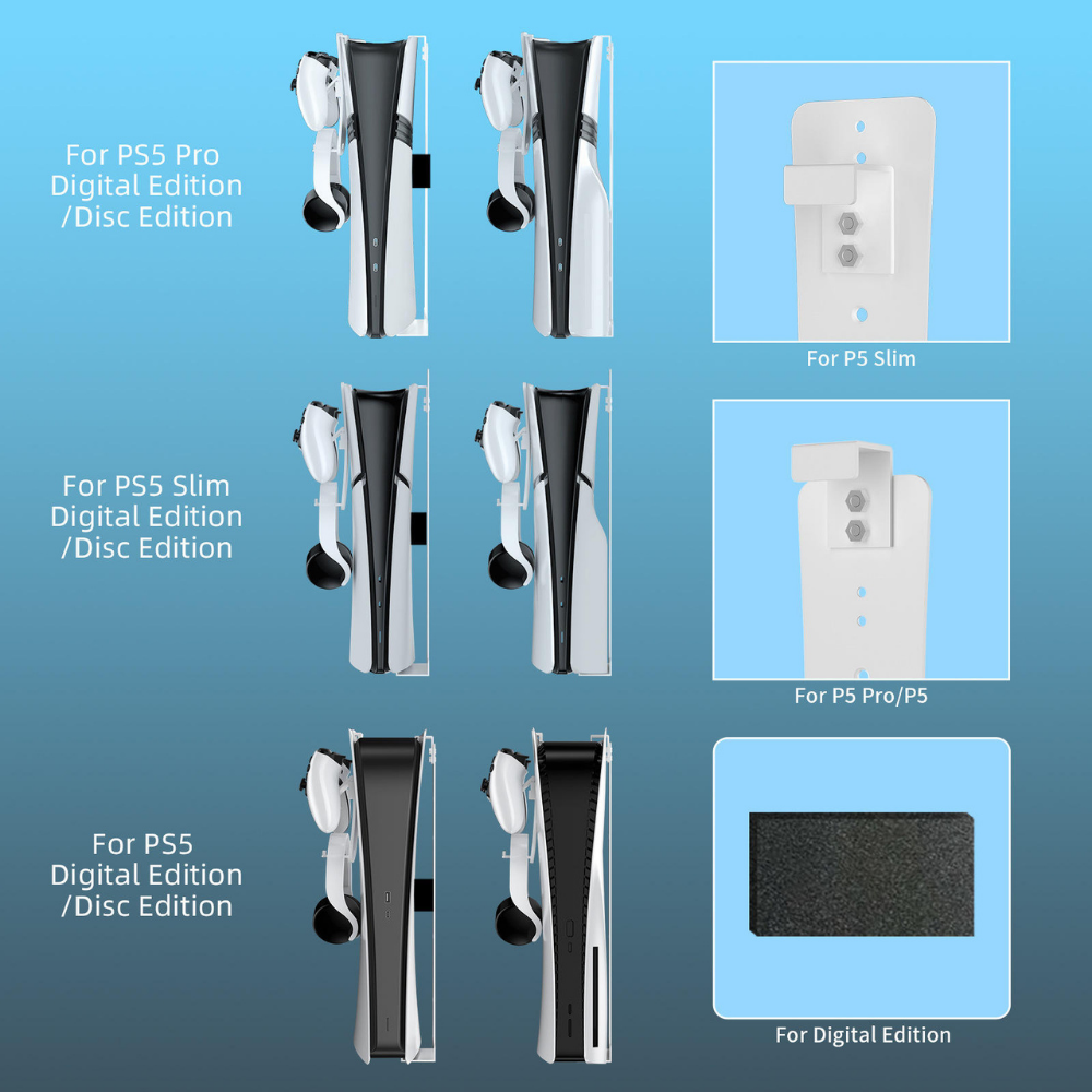 Wall mount for PS5 Pro and PS5 Slim console