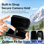 Carrying Case for Insta360 X6 with wrist strap