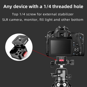 Compact quick release tripod adapter for video and photography
