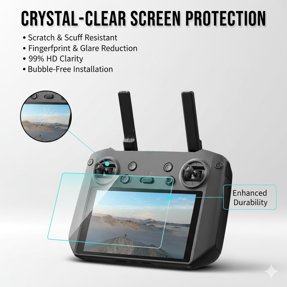 9H hardness HD screen guard for D JI Mini 4 Pro controller
