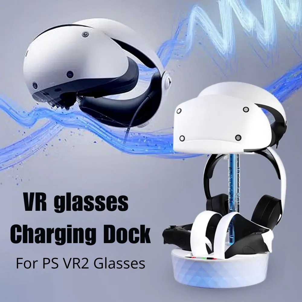 PS VR2 charging dock RGB storage stand for controllers