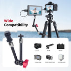 Durable cold shoe arm bracket for photography accessories