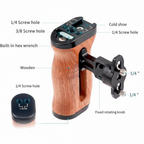 universal camera cage wooden handgrip