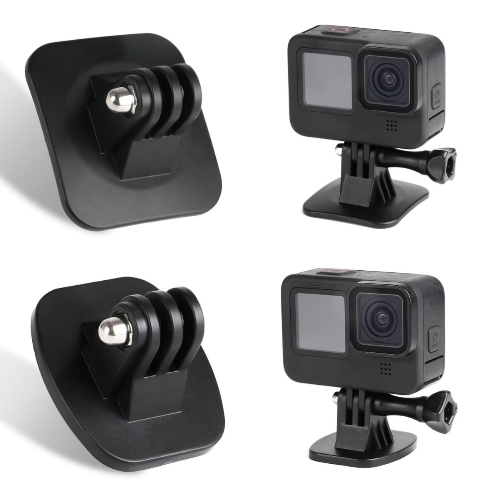 curved flat adhesive mounts for GoPro style cameras