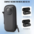 Insta360 X5 travel storage bag with tripod compartment