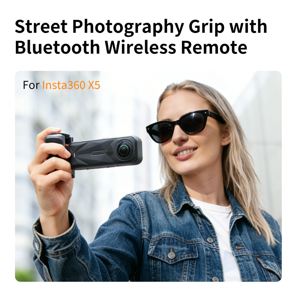 insta360 X4 air camera grip with remote control