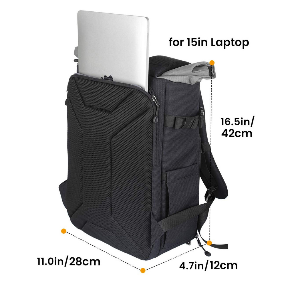 waterproof canvas photography bag for DSLR and mirrorless cameras