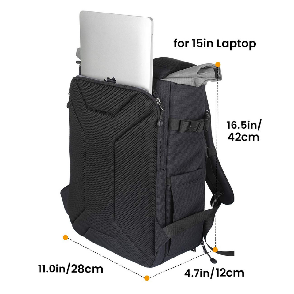 waterproof canvas photography bag for DSLR and mirrorless cameras