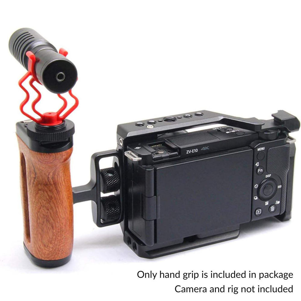 dslr wooden handle with arri thread