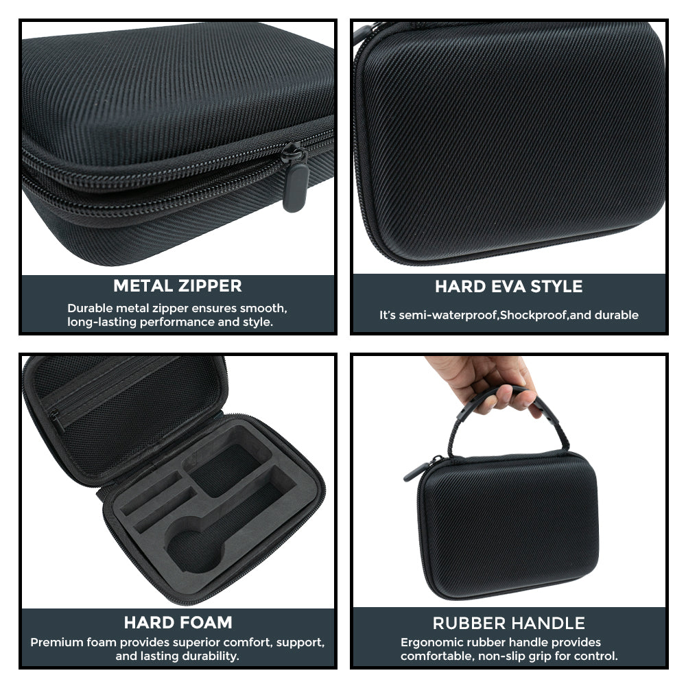 Hard Case, EVA Case, Camera Case, Insta360 Case, Protective Case, Travel Case, Storage Bag, Action Camera Case, Gear Case, Compact Case, Durable Case, Small Camera Bag, Insta360 X5 Case, Insta360 X4 Case, Accessory Case, Waterproof Case, Shockproof Case, Camera Bag, Travel Pouch, Hard Shell Bag.