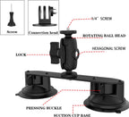 Dual suction cup camera mount