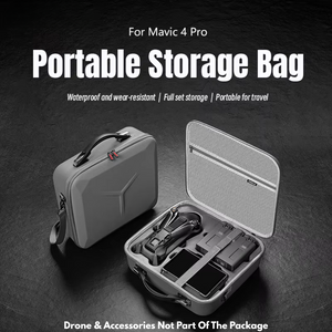 PU leather drone storage bag with portable design