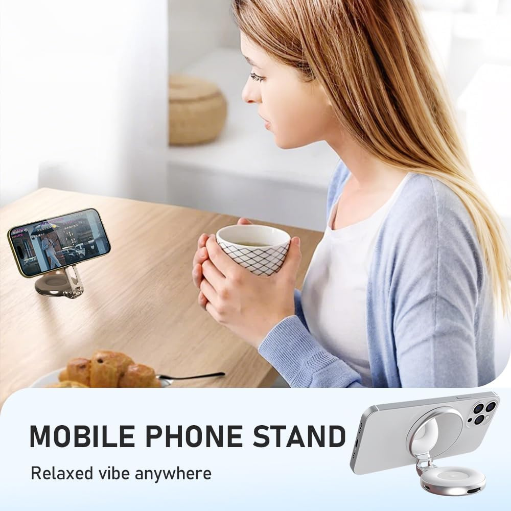 Rechargeable LED phone ring light with adjustable brightness modes