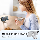 Rechargeable LED phone ring light with adjustable brightness modes