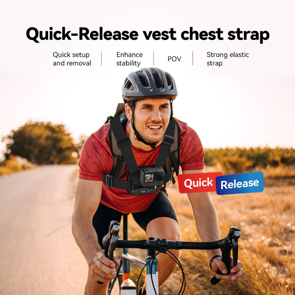 DJI Osmo Action 6 chest mount strap POV harness