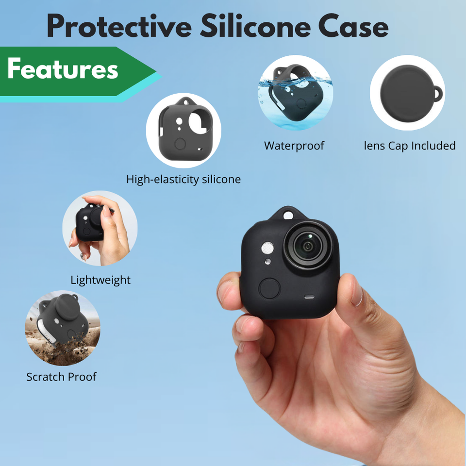 Scratch-proof soft silicone cover for Insta360 GO Ultra camera