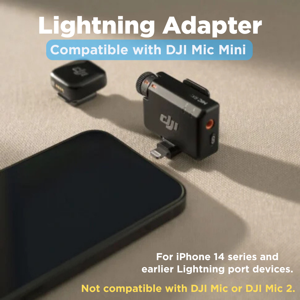 Lightning Adapter for DJI Mic Mini receiver