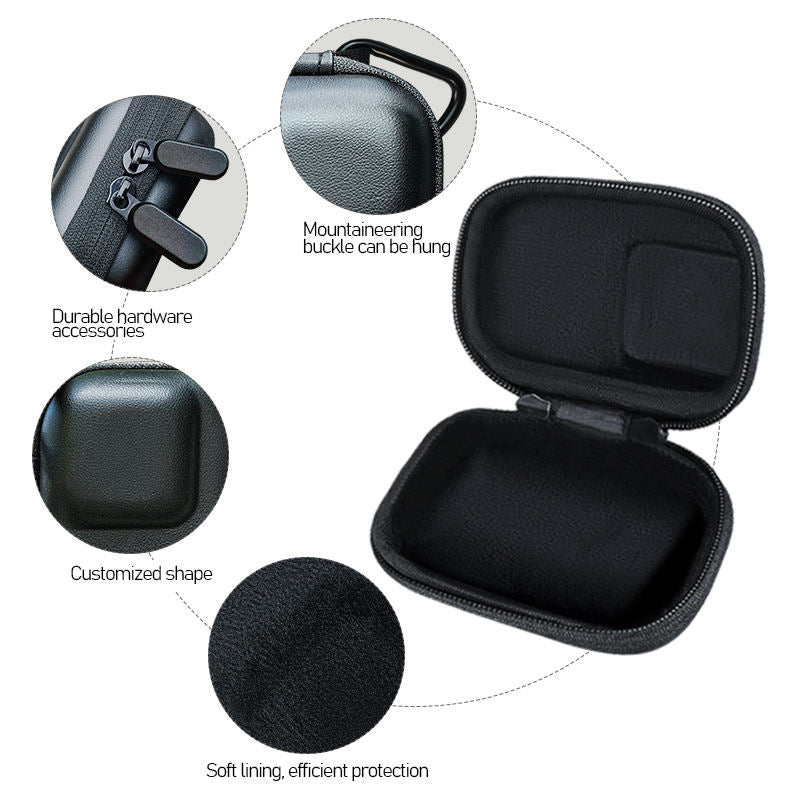Compact shockproof carrying pouch for action cameras
