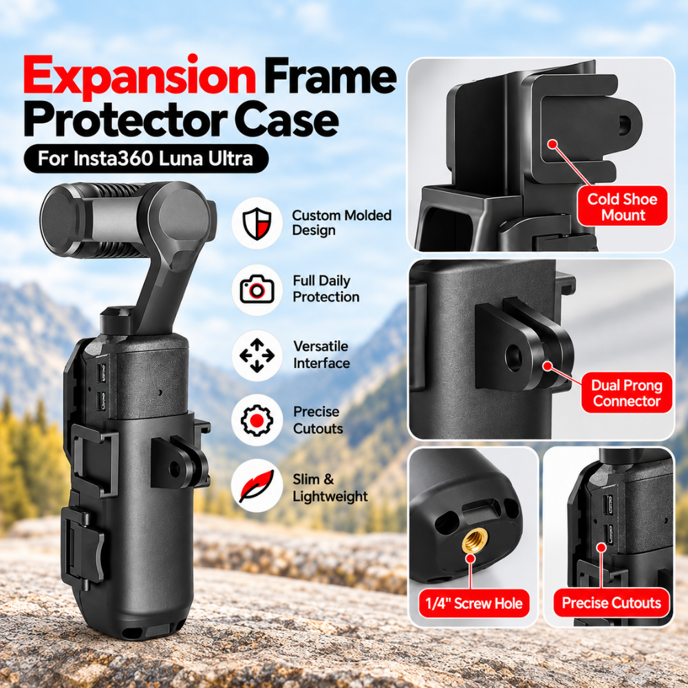 Expansion frame protector case for Insta360 Luna Ultra