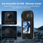 Insta360 X4 Air silicone cover lens guard screen protector set