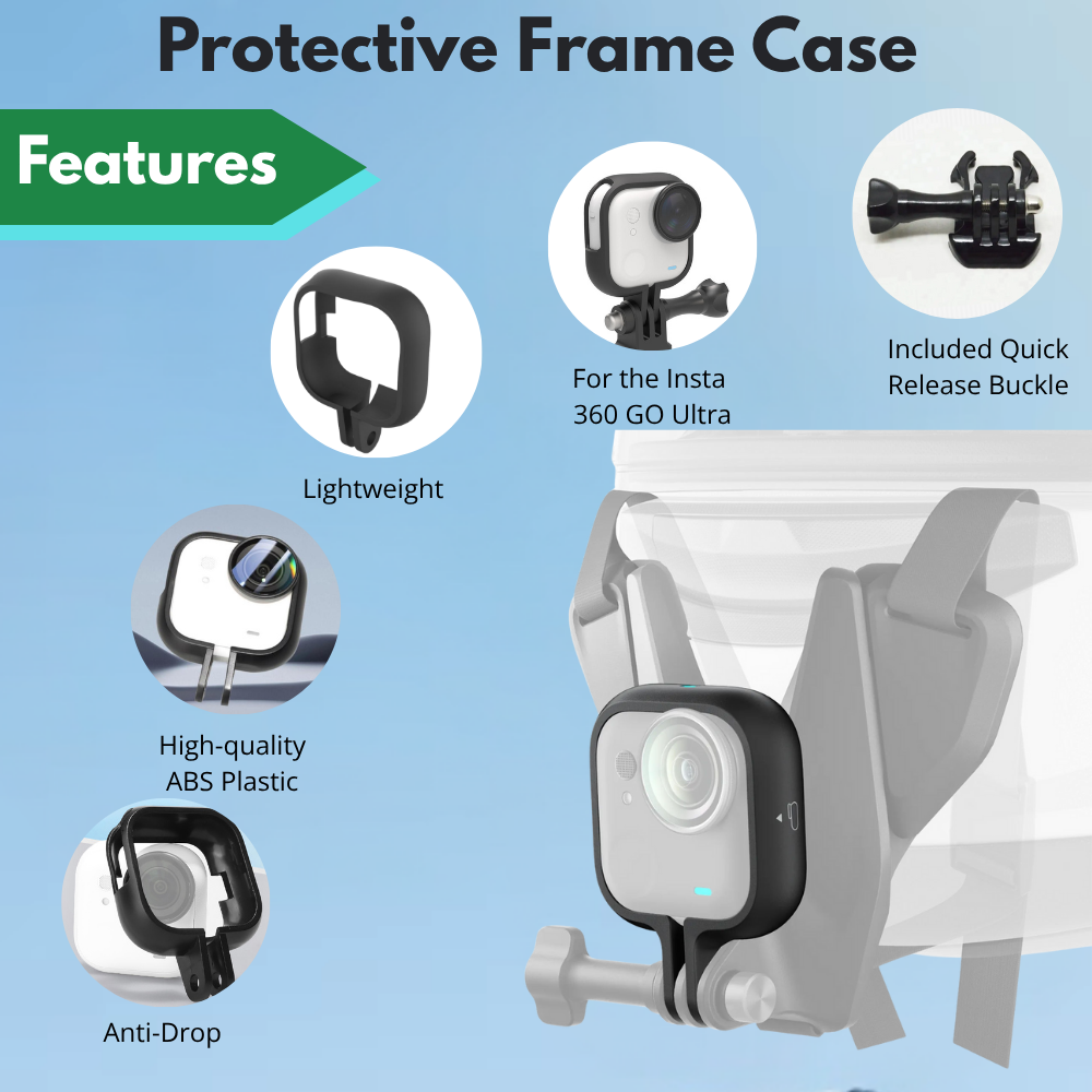 Anti-drop mount frame case for Insta360 GO Ultra action camera