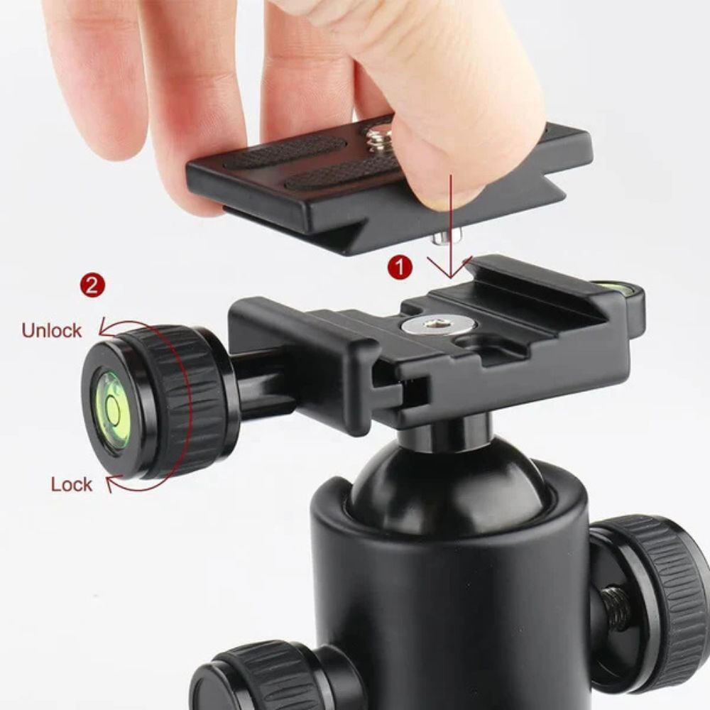 Panoramic Tripod Head, Quick Release Tripod Head, Metal Ball Head, 360 Degree Tripod Head, Heavy Duty Ball Head,