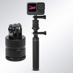 CNC metal rotating mount for DJI Osmo and Insta360