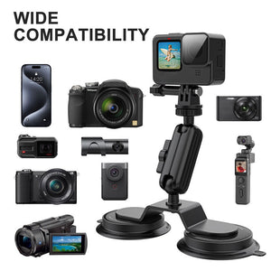 Windshield suction cup car mount for mobile phones