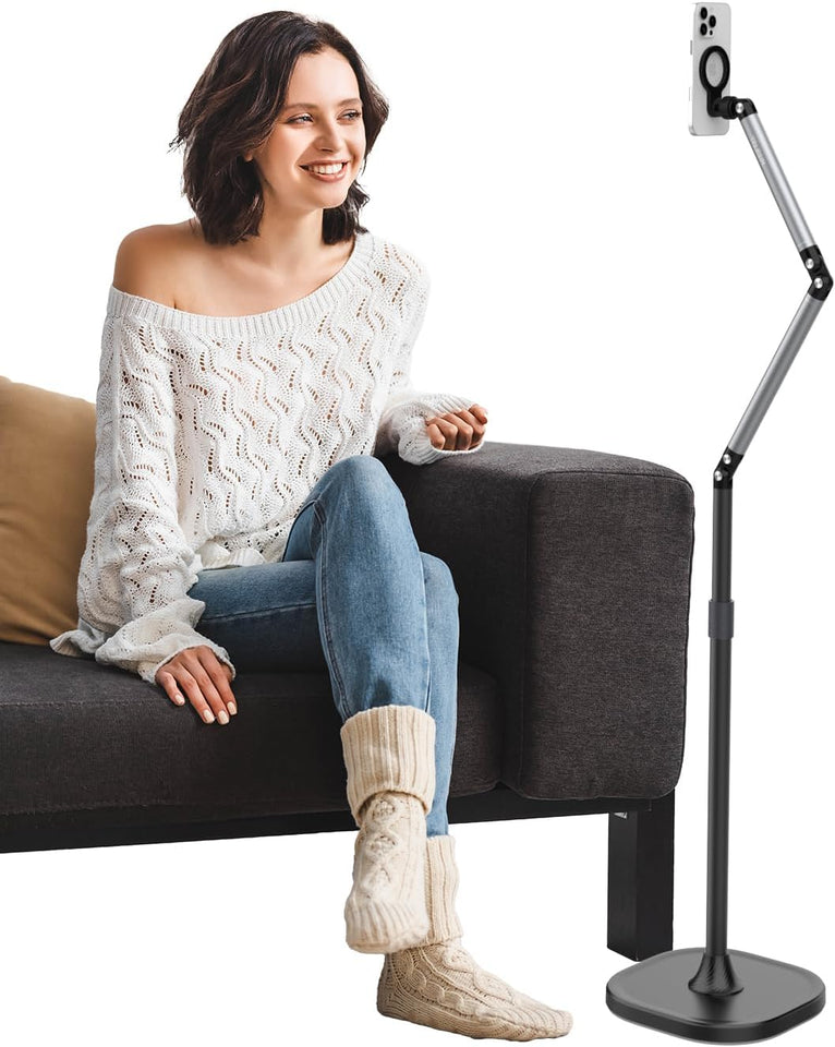 Stable floor stand mount for iPhone, iPad and Android devices