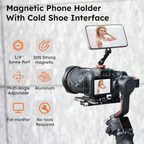 magsafe phone tripod mount with cold shoe