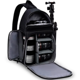 Side opening design for quick access camera storage