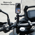 Motorcycle Handlebar Clamp Mount with Crab Clamp