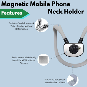 First-person magnetic neck mount for GoPro and smartphone users