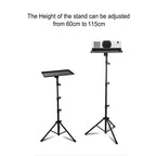 Foldable metal floor stand with 30x40cm tray for projectors