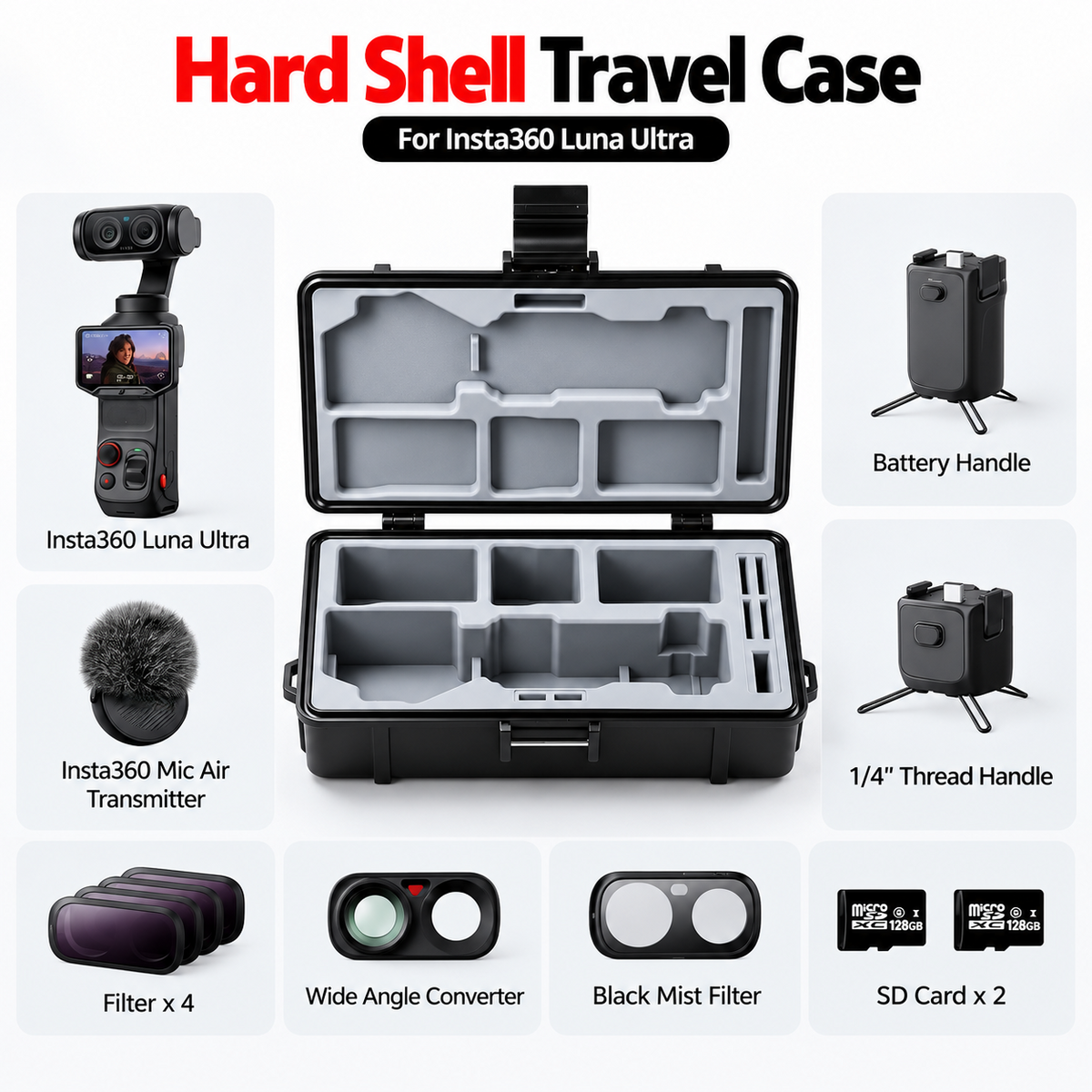 Hard Carry Case for Luna Ultra | IP67 Waterproof Travel Case