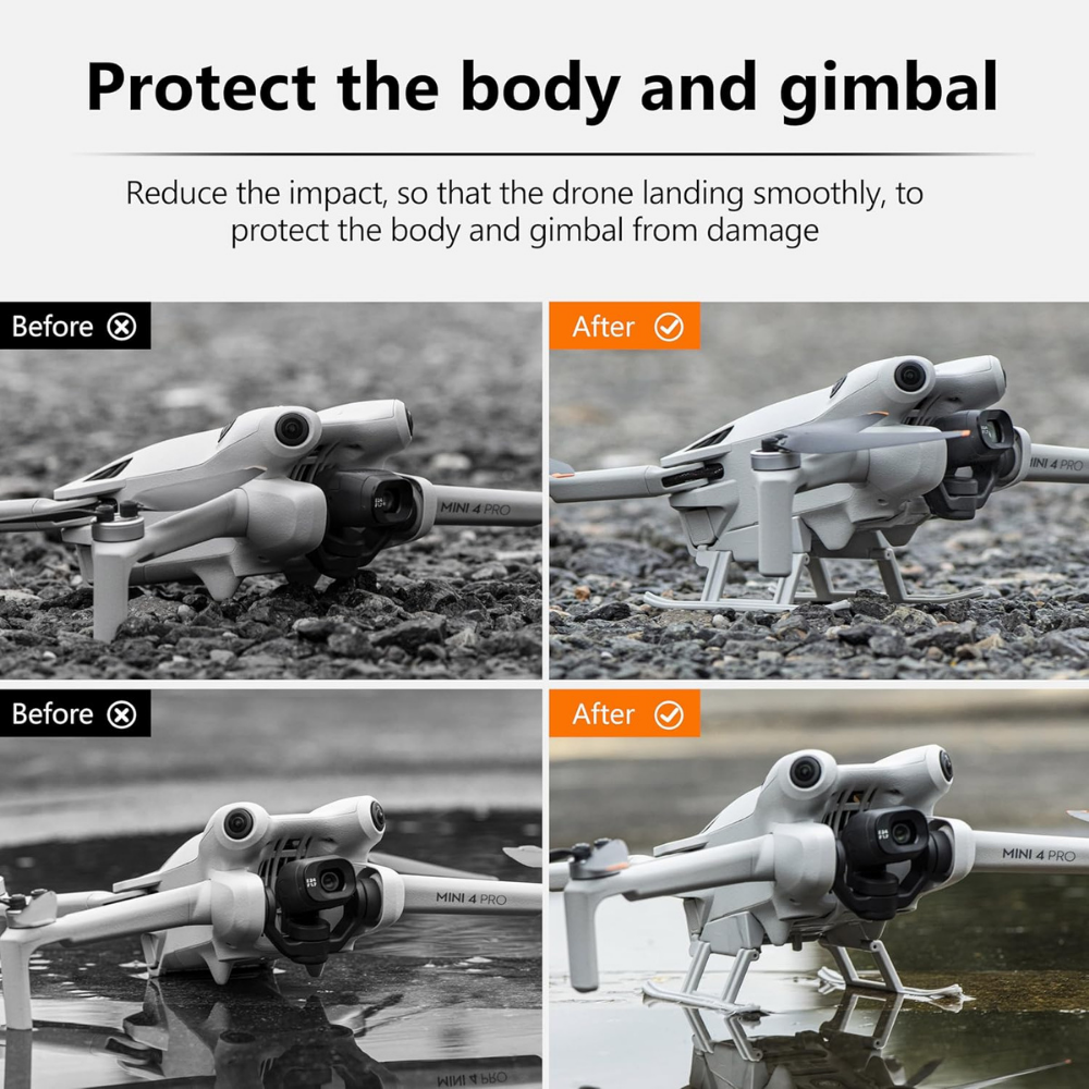 foldable landing gear for dji mini 4 pro
