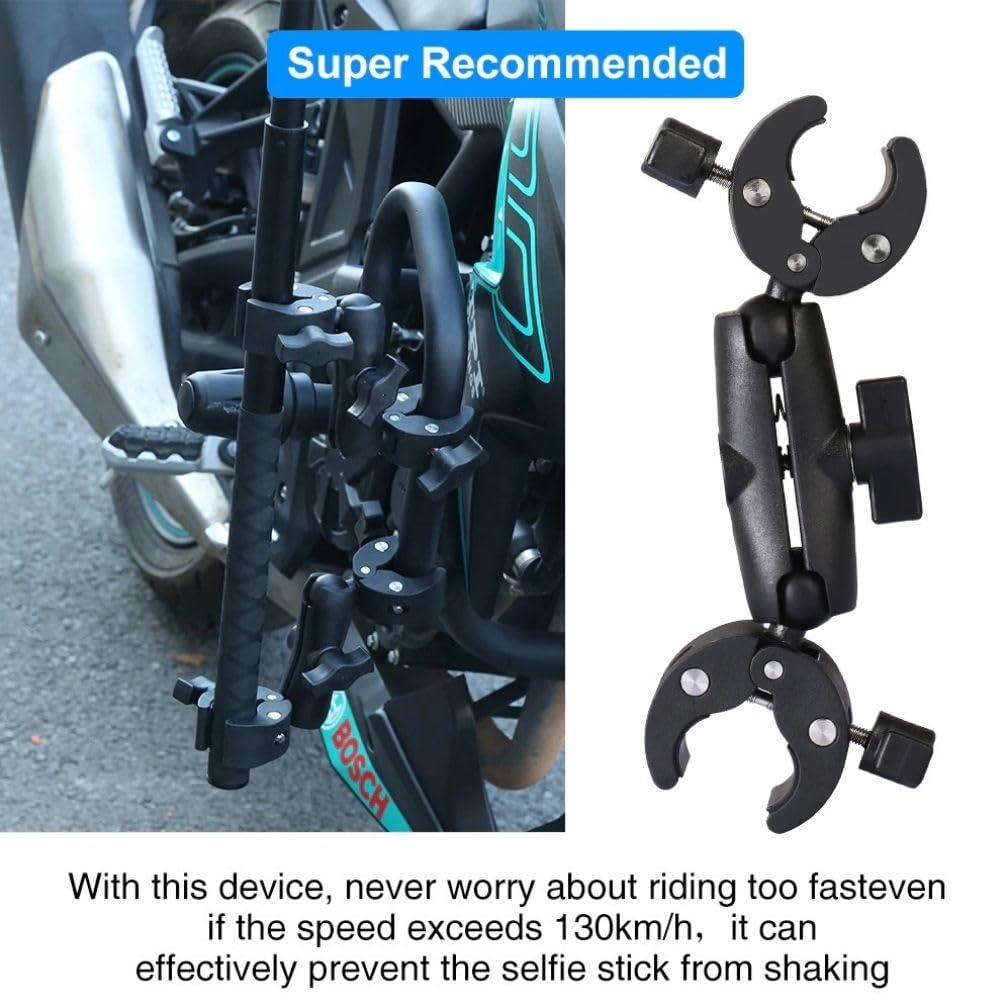 TELESIN GP HBM 001 D Camera Mounts Clamp Mount Bicycle Handlebar Adapter Mount For Motorcycle/ Bycicle/ Monitor 44