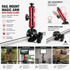 Motorcycle Handlebar Clamp Mount for DJI Pocket 4