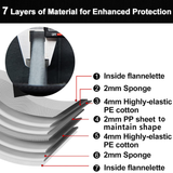 Professional camera shoulder bag with multiple lens compartments