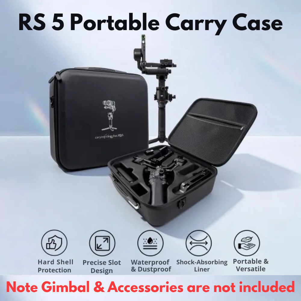 Waterproof carrying case for DJI RS 5 gimbal stabilizer