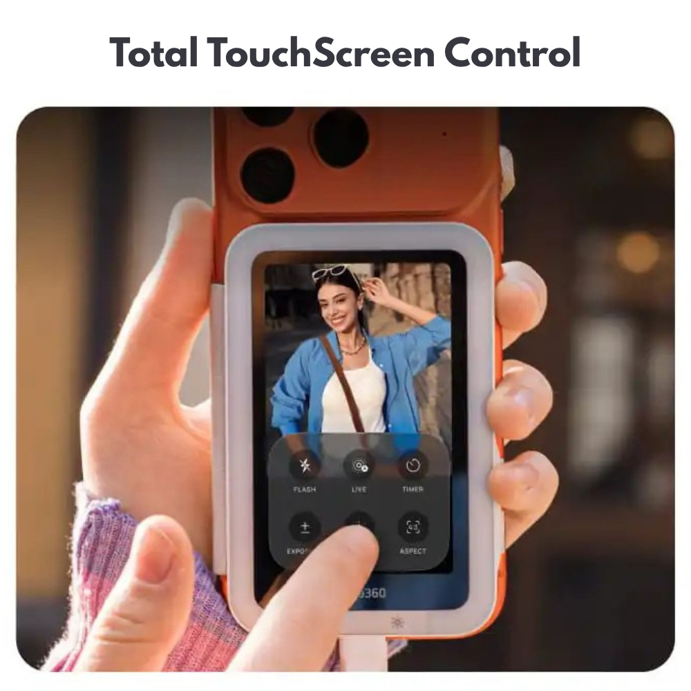 snap selfie screen 3.5-inch touchscreen display