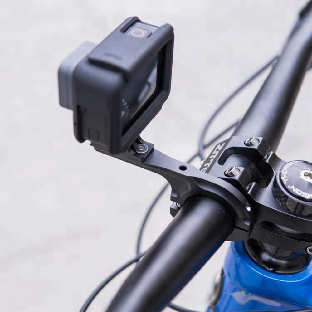 Waterproof and shockproof aluminium clamp adapter for action cameras